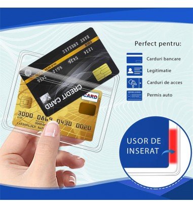 Suport legitimație PVC orizontal