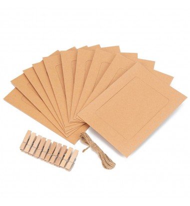 Set rame foto ghirlandă maro