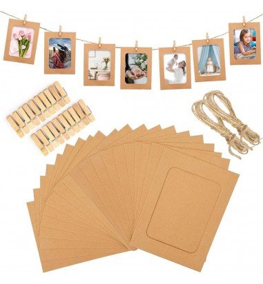 Set rame foto ghirlandă maro