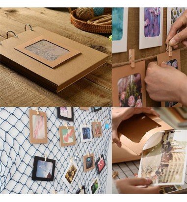 Set rame foto ghirlandă maro