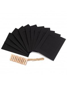 Set rame foto ghirlandă negru