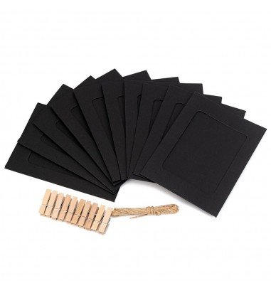 Set rame foto ghirlandă negru