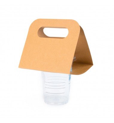 Suport kraft cu mâner pentru un pahar...