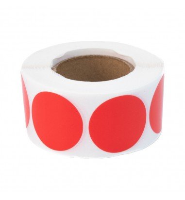 Rolă 500 stickere blank rotunde 2.5cm...