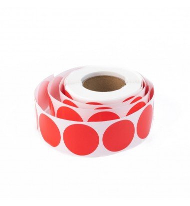 Rolă 500 stickere blank rotunde 2.5cm...