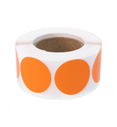 Rolă 500 stickere blank rotunde 2.5cm...