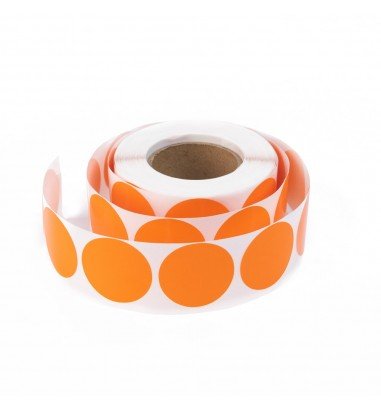 Rolă 500 stickere blank rotunde 2.5cm...