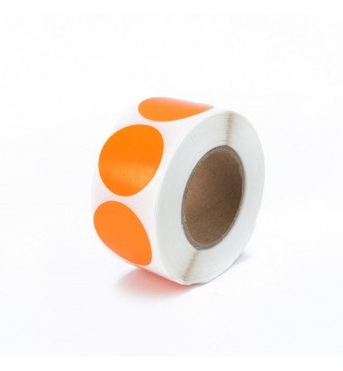Rolă 500 stickere blank rotunde 2.5cm...