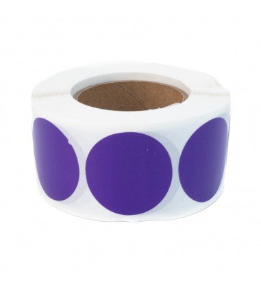 Rolă 500 stickere blank rotunde 2.5cm...