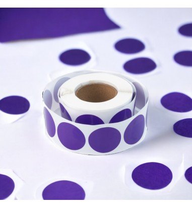 Rolă 500 stickere blank rotunde 2.5cm...