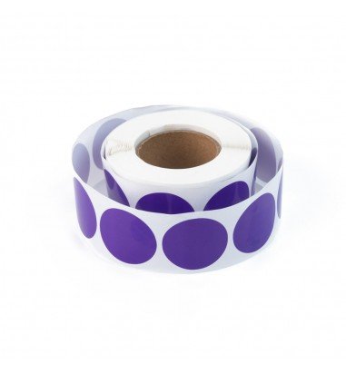 Rolă 500 stickere blank rotunde 2.5cm...