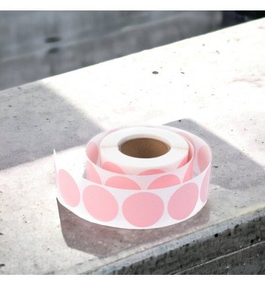 Rolă 500 stickere blank rotunde 2.5cm...