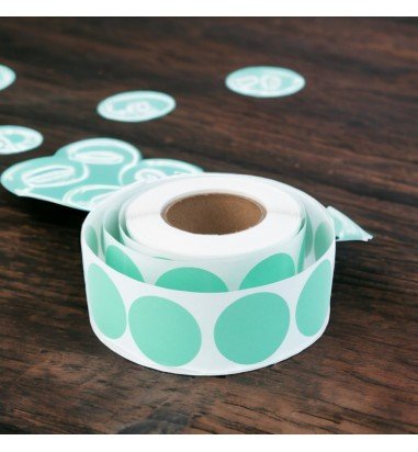 Rolă 500 stickere blank rotunde 2.5cm...