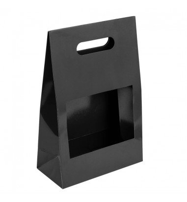 Cutii cu fereastră și mâner - negru...