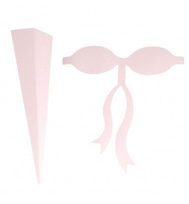 Suport buchet de flori cu fundă - roz...