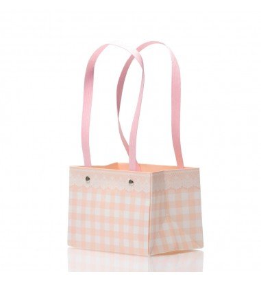 Cutii cu mâner model picnic - roz...