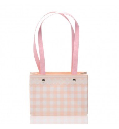 Cutii cu mâner model picnic - roz...