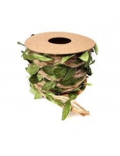 Bandă iută cu frunze verzi...