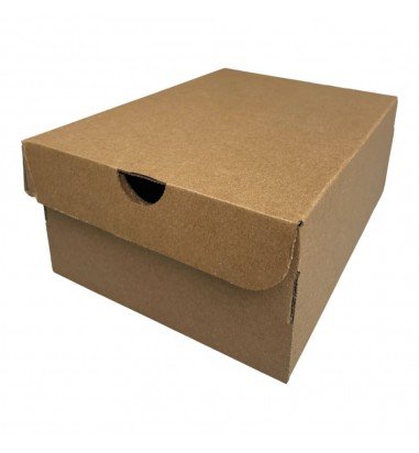 Cutie dreptunghiulară cu capac - maro...