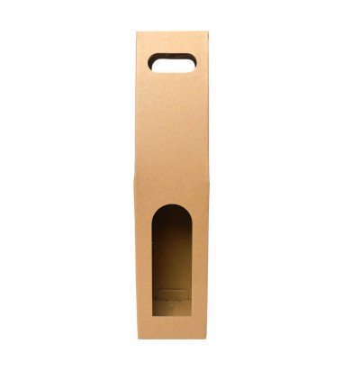 Cutii kraft cu mâner pentru o sticlă...