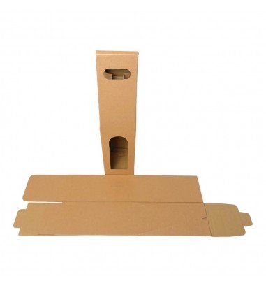 Cutii kraft cu mâner pentru o sticlă...