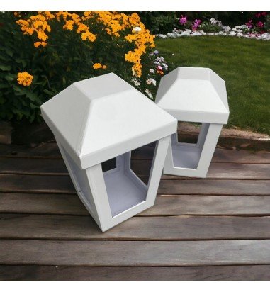 Set 2 cutii în formă de felinar cu...