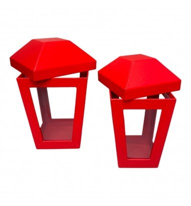 Set 2 cutii în formă de felinar cu...
