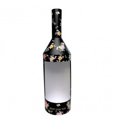 Cutie în formă de sticlă model floral...