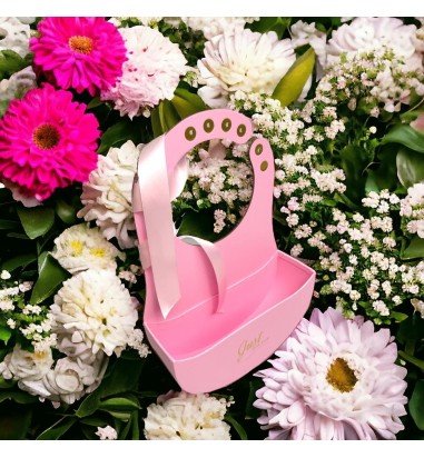 Cutie ovală deschisă cu mâner și...