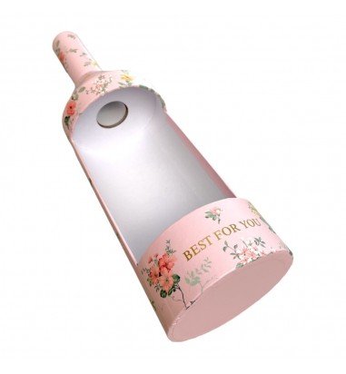 Cutie în formă de sticlă model floral...