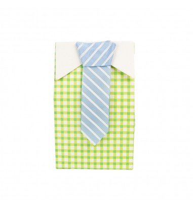 Cutie mică cu cravată - verde (set 50...