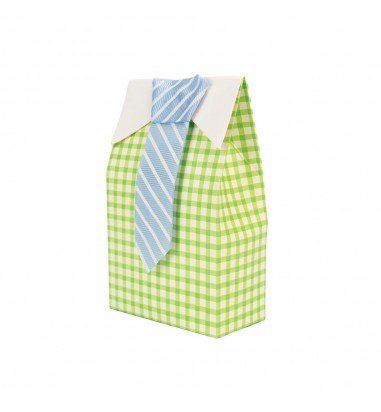 Cutie mică cu cravată - verde (set 50...