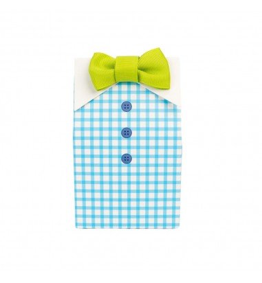 Cutie mică cu papion - albastru (set...