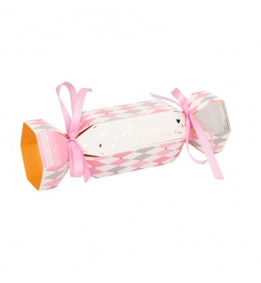 Cutie în formă de bomboană - roz (set...