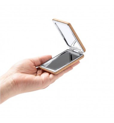 Oglindă de buzunar din plută DOMO