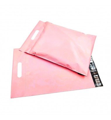 Plicuri curierat cu mâner - roz (set...