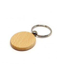 Breloc rotund din lemn...