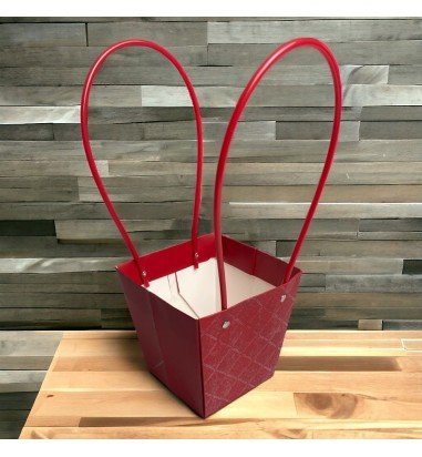 Sacoșe trapez model romburi cu mâner...