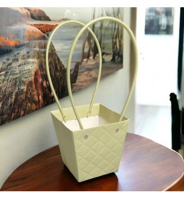 Sacoșe trapez model romburi cu mâner...