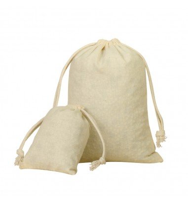 Săculeți bumbac dreptunghiulari - alb...