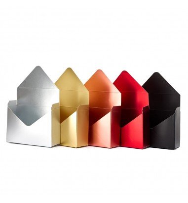 Cutie tip plic lucioasă - roz (set 12...