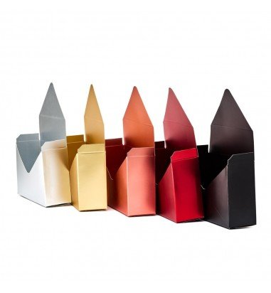 Cutie tip plic lucioasă - roz (set 12...