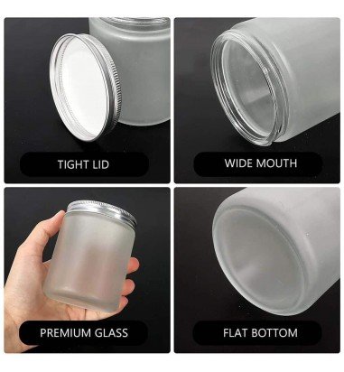 Borcan mat cu capac aluminiu 50ml