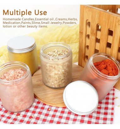 Borcan mat cu capac aluminiu 50ml