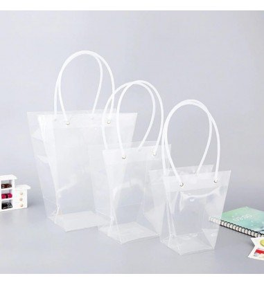 Sacoșe ghiveci transparente (set 10...