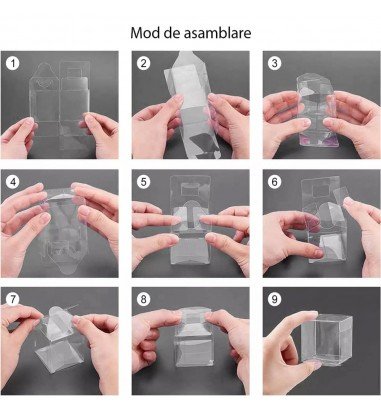 Cutii plastic transparente (set 50...