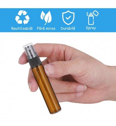 Sticluță ambră reutilizabilă cu spray...