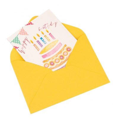 Felicitare decupată model tort cu...