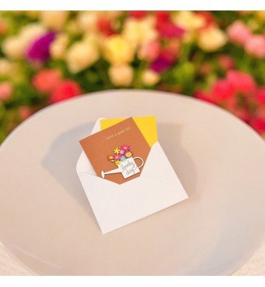 Felicitare 3D cu flori, mesaj Lovely...