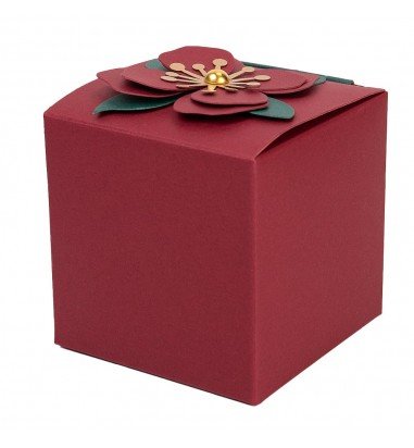 Cutie mică cu floare 3D și mesaj -...